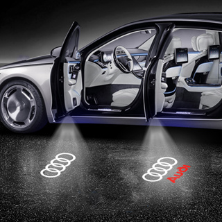 Logotipo Led para puerta de coche, luz de bienvenida para Audi A4, B5, B6,  B7, B8, B9, A1, A3, 8V, 8P, 8L, A6, C5, C6, C7, A5, A7, A8, Q3, Q5, Q7