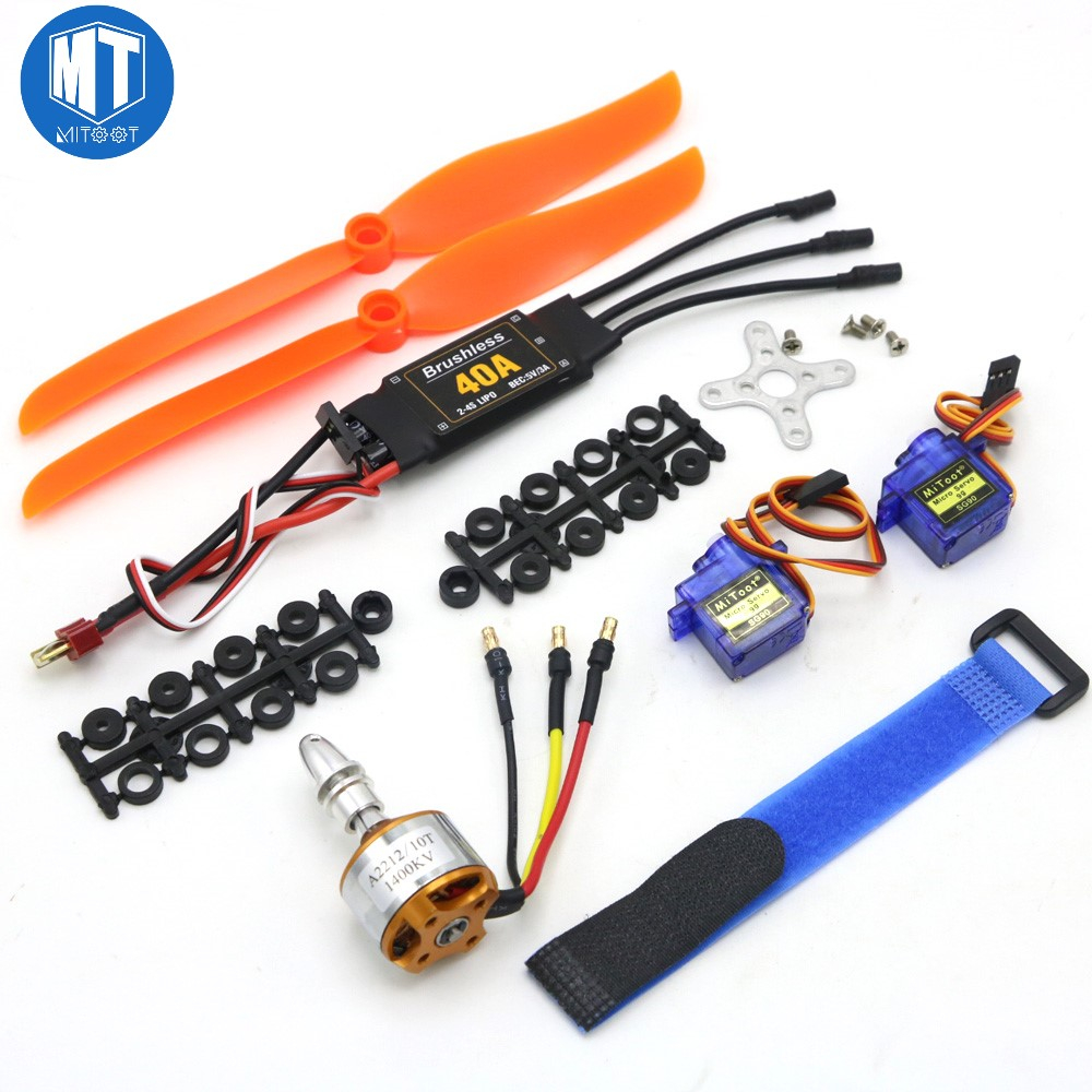 Kit De Motor 2212 1400KV Y ESC 40A Con Conector XT60 – Controlador Electrónico De Velocidad Para Drones, Helicópteros Y Aviones RC – Protección Contra Sobrecarga