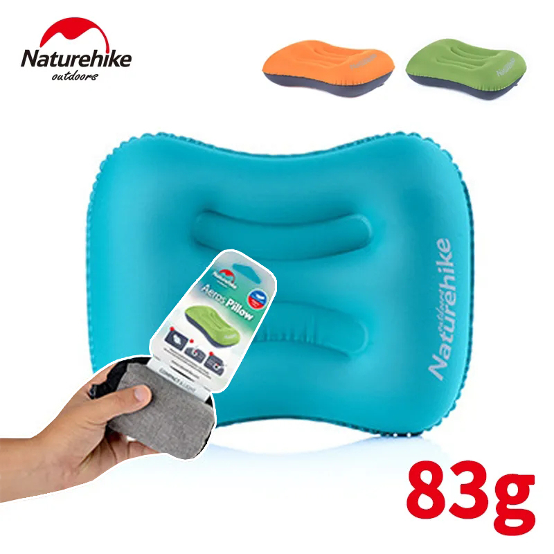 Almofada De Descanso Para O Pescoço Insuflável Naturehike Dormir Ao Ar Livre Acessórios De Acampamento Ultralight Portáteis