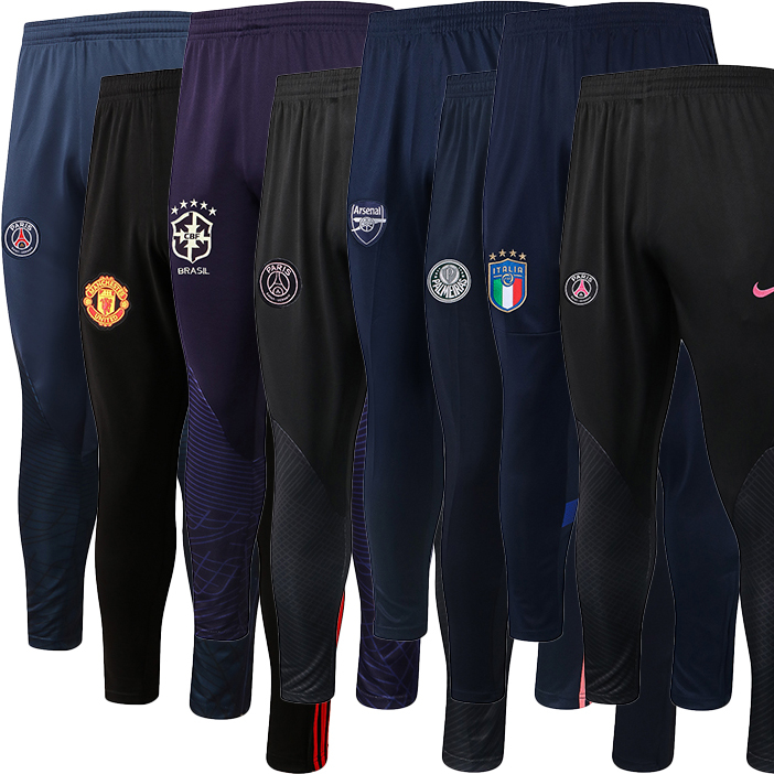 Calças De Futebol Padrão De Patchwork Preto Camisa De Treino