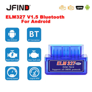 OBD 2 ELM327 Para Android/IOS OBD2 Leitor De Código De Falha Automático Bluetooth OBDII 2 Carro ELM 327 V1.5 Ferramentas De Diagnóstico Automotivo