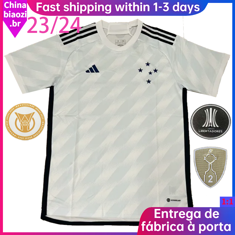 2023/2024 Nova camisa cruzeiro KLSL II Guarda Futebol Branco Versão Tailandesa De Alta Qualidade 1 : 1 Personalizada Masculina T-chinabiaozi.br