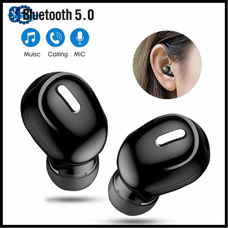 X9 mini 5.0 bluetooth fone de ouvido com microfone sem fio fones handsfree estéreo para xiaomi todos os telefones(1 pc Só)