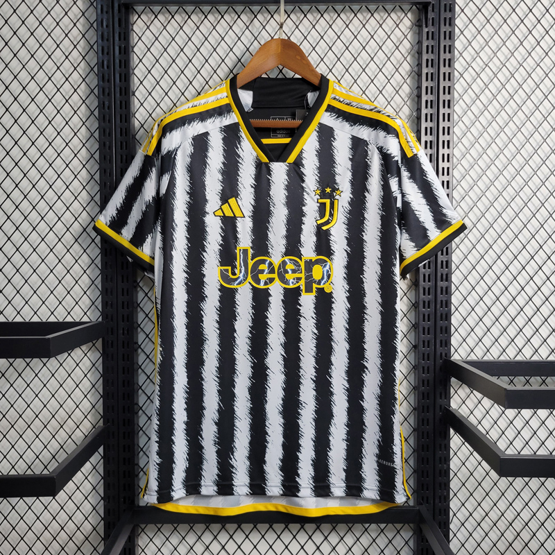 23/24 Masculina Camisa de Time Tailandês 1:1 Juventus Home Camisa De Futebol Blusa Moletom