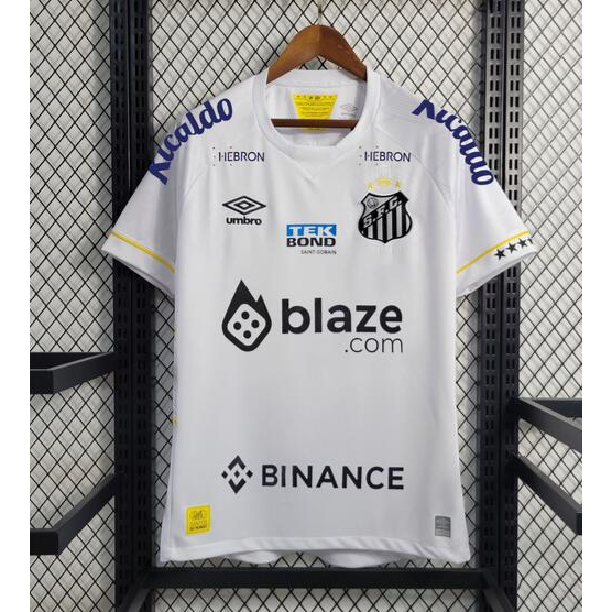 23/24 Santos Camisa Club Homem Futebol Camisa 2023-2024 Esportes Treino ...