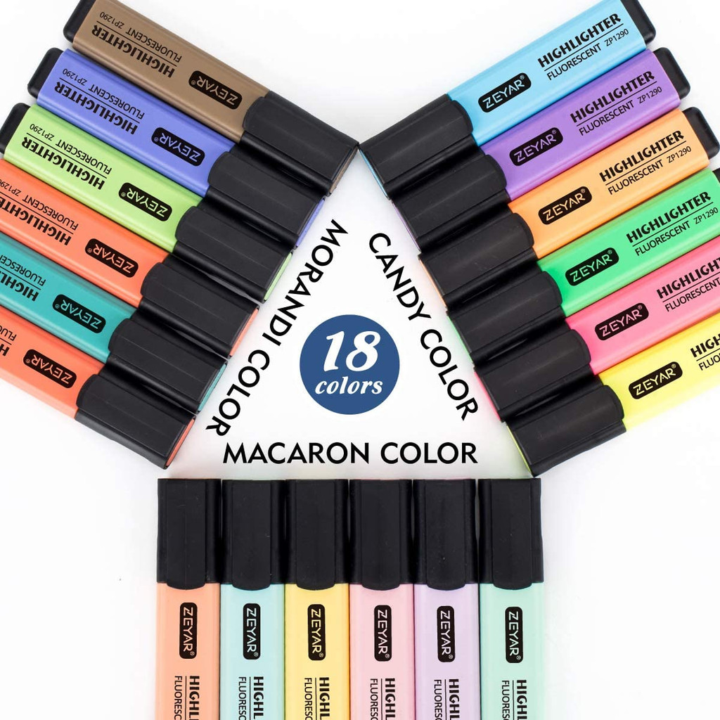 Pacote do Marca Fluorescente Macaron Morandi - Conjunto de Marca Texto ...