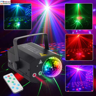 【 COD 】 72 Luz Padrão Discoteca LED Colorida Festa Laser Ajustável Projetor De Luzes De Palco DJ