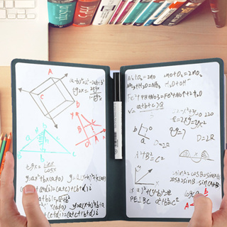 caderno inteligente Notebook A5 Cadernos Reutilizáveis De Quadro Branco De Couro Memo Sem Caneta Apagador De Pano Planeador Semanal Portátil Escritório Com Estilo