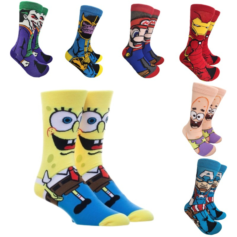 Meias De Algodão Masculinas E Femininas design Animal Coelho Feliz