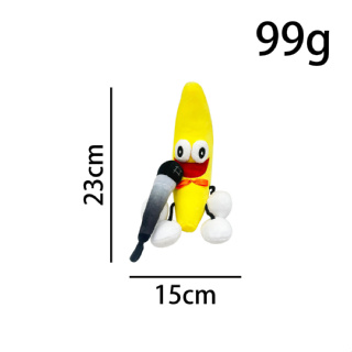 Nanco Fruit Ninja Pelúcia (Lote De 2) 12 Banana E 7 Faixa De