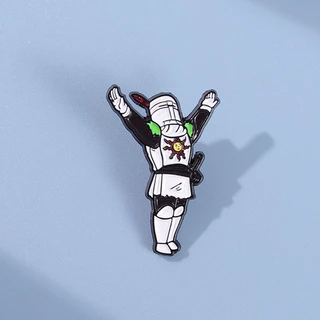 Alfinete De Esmalte Dark Souls Solaire Funny Meme Louvor X Sun Badges Broche Mochila Decoração Jóias Presente Para Amigos