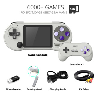 DATA FROG 3 Polegadas IPS SF2000 Console De Jogo Portátil Mini Incorporado 6000 Retro Games Support AV Output