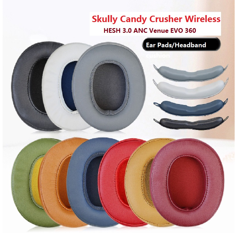 Cuscinetti Auricolari Di Ricambio Compatibili Con Cuffie Wireless Skullcandy Uproar, Cuscinetti In Memory Foam Perforati Per Cuffie - Foto 7