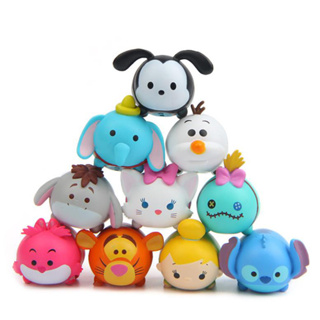 10pcs Tsum Tsum Miniatura Figuras Mickey Minnie Disney Bonecas Dumbo Brinquedos Infantis