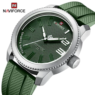 NAVIFORCE 9202T Relógios De Silicone Strap À Prova D'água Negócios Para Homens Esportivos De Luxo Fahion Quartz Men em Oferta na Shopee