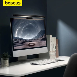 Baseus Luminária De Mesa Com Led Ajustável Para Monitor Lcd / Laptop (Pro)