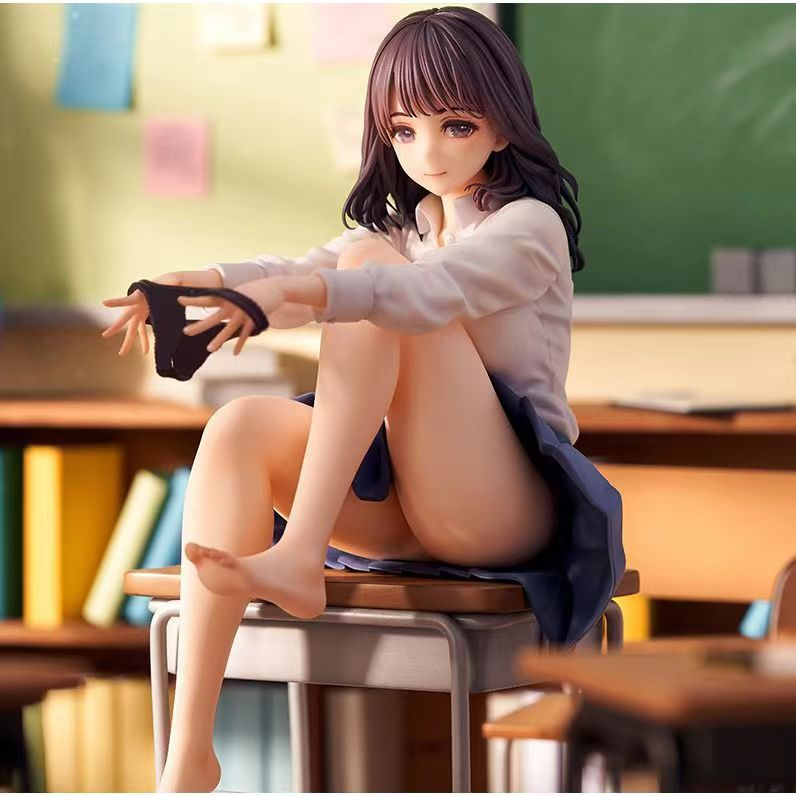 Uniform escolar JK girl modelo de personagem de anime de menina de mesa, decoração de modelo de boneca pós-escola Fengxun, decoração de boneca de anime de menina sexy bidimensional