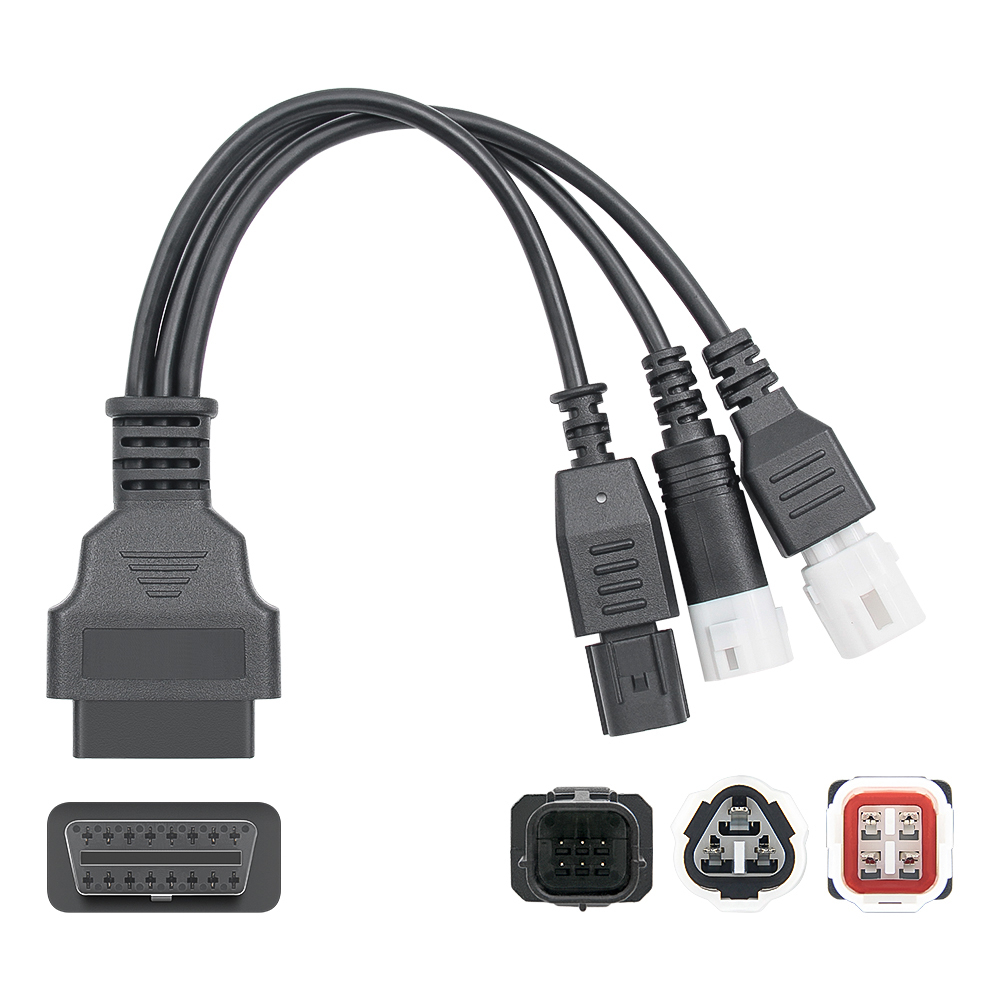 Adaptador OBD2 Macho-hembra Para Honda: Cable De Extensión De 3, 4 O 6 Pines A 16 Pines Para Diagnóstico Del Coche