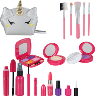 lifcasual Kit de maquiagem infantil para meninas - Finja jogar conjunto de  maquiagem lavável com bolsa de cosméticos batom, escova, espelho,  brinquedos de de festa para menina de 3 4 5 6 7 8 : : Beleza