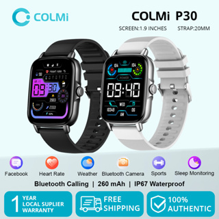 COLMI P30 Original SmartWatch IP67 Unisex Full Touch Screen Monitor De Freqüência Cardíaca À Prova D