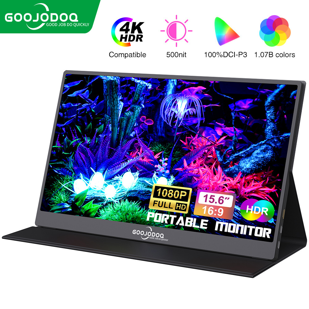 Monitor Portátil Goojodoq Para Notebook 15,6