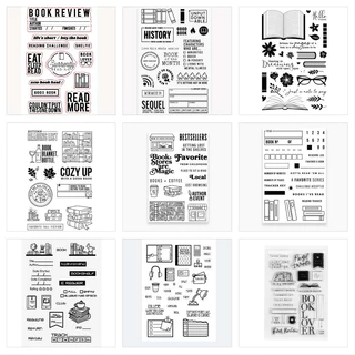 Novo Livro Carimbo De Silicone Clear Seal Stamp DIY Scrapbooking Álbum De Fotos Em Relevo