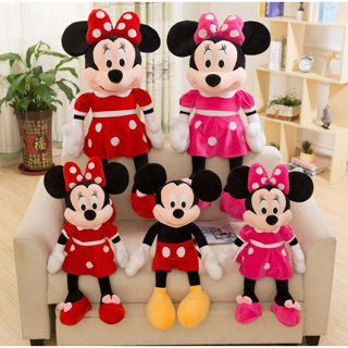 disney plush mickey mouse minnie toy cartoon anime Recheado Boneca De Pelúcia Presente De Natal Para Crianças