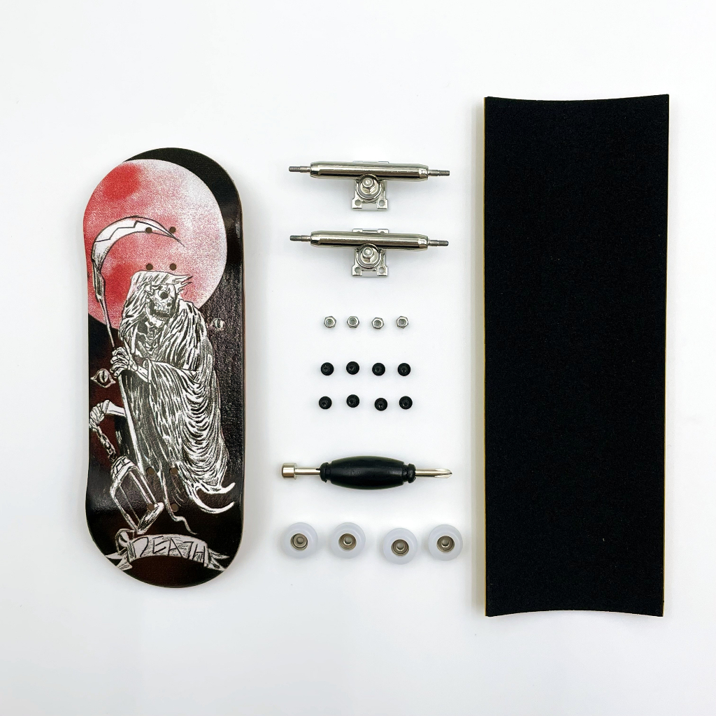 Conjunto De 34mm De Fingerboard Profissional De Deck De Madeira Rodas CNC De Eixo Único Mini Skate De Dedo Completo