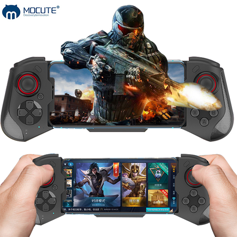 mocute060 Controlador De Jogos Sem Fio bluetooth gamepad Modo Duplo Esticar joystick Para Telefones Celulares Computador pc