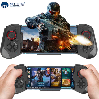 mocute060 Controlador De Jogos Sem Fio bluetooth gamepad Modo Duplo Esticar joystick Para Telefones Celulares Computador pc