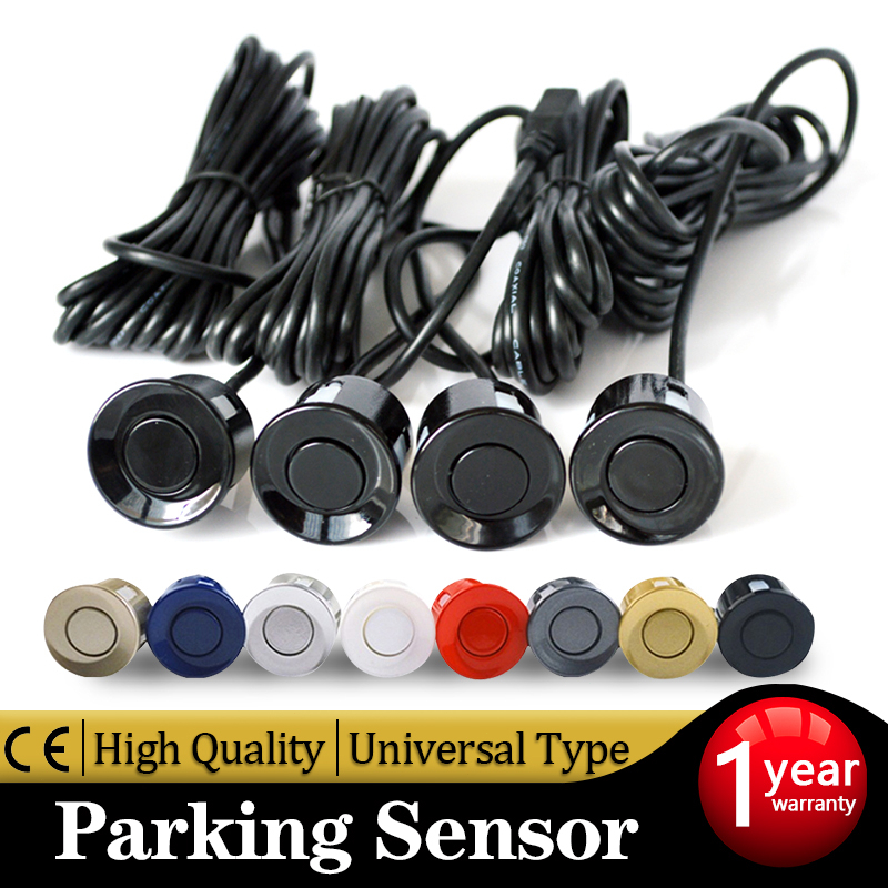 Sensor De Estacionamento Preto Vermelho Prata Azul Ouro Branco Cinza Champanhe Cor Para Sistema De Monitoramento De Veículo Inverso De 22mm (4 Peças)