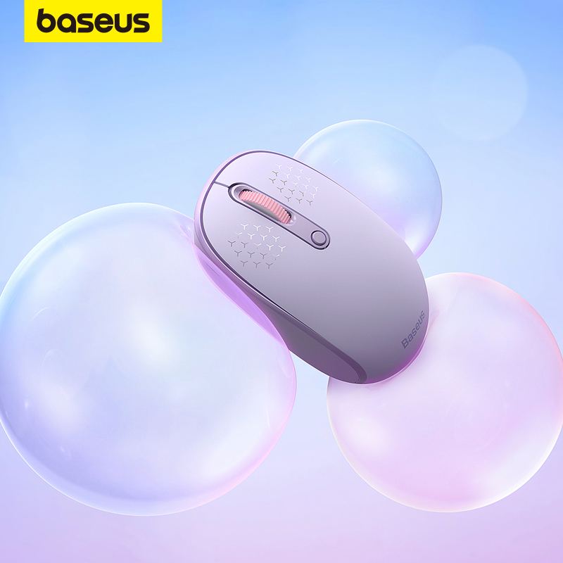 Rato Baseus F01B Tri-Mode Bluetooth Sem Fio Para Jogos De Mesa Notebook