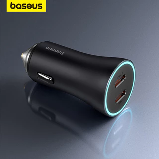 Baseus 40W Carro Carregador Duplo PD Rápido Carregamento USB C Suporte Carga Rápida 3.0 FCP AFC