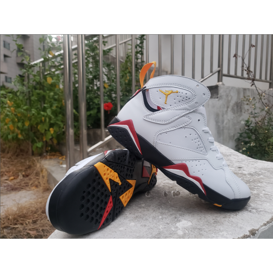 2023 Air Jordan 7 Tênis De Basquetebol Masculino Branco Retro Cinza