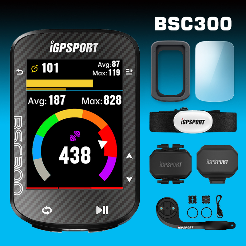 Ordinateur De Vélo GPS IGPSPORT BSC300 - Écran Couleur 2,4", Longue Autonomie, Compatible ANT+ Et Bluetooth