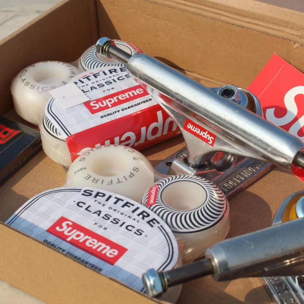 Roda Branca De Skate De Fogo 53MM 103A 4PCS Suprema