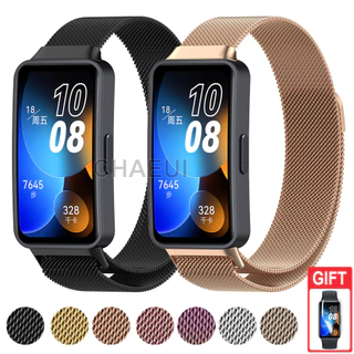 Bracelete Metálica De Aço Inoxidável Substituição Da Pulseira Huawei Band 8 7 6 / Honor Band 7 6