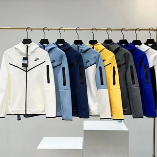 Casaco Clássico De Outono E Inverno TECH FLEECE Puro De Algodão Para Homem Com Capuz