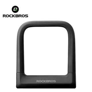 Fechadura Em U De Silicone Rockbros Forma De Bicicleta Anti-Roubo Para Veículos Elétricos Com 2 Chaves