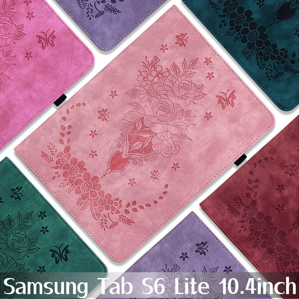 Para Samsung Tab S6 Lite 10.4 Inch SM-P610 P615 S6Lite 2022 P613 P619 Tablet Capa em Couro Estojo Suporte para Cartão de Tridimensional à Prova de Choque protetor macio TPU à prova de choque capas
