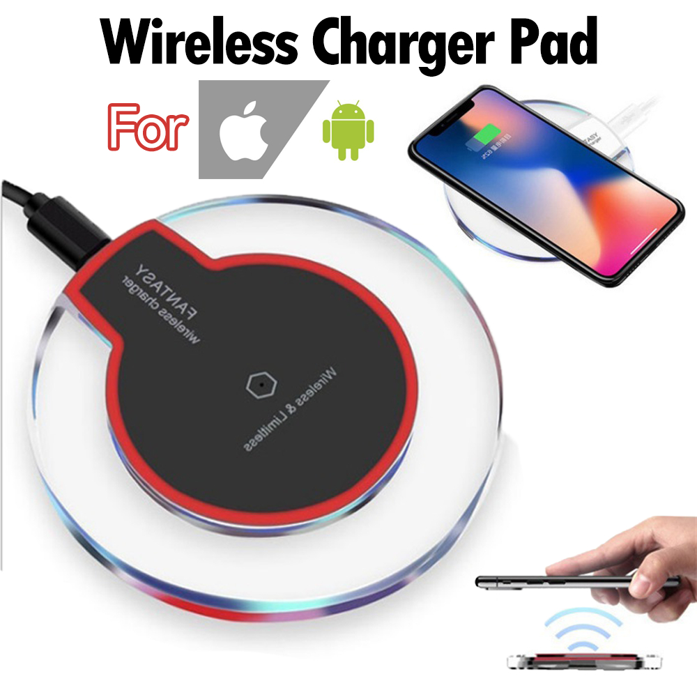 Carregador Sem Fio Qi Carregamento Rápido Para Todos Os Smartphones