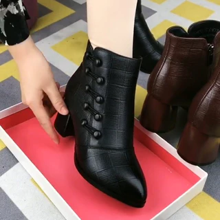 Bota De Frio Feminina 2022 Salto Alto Cano Baixo