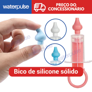 『Waterpulse』Seringa De Bebê Aspirador Nasal De Silicone Ponta Anti-Retorno