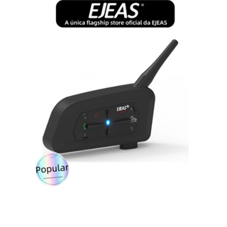 EJEAS V7 Capacete De Motocicleta Bluetooth Intercomunicador Fone De Ouvido À Prova D