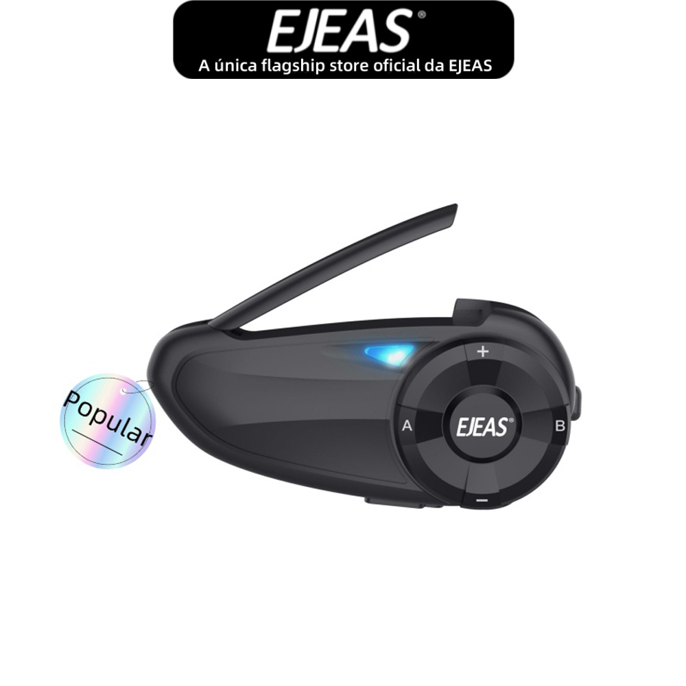 EJEAS Q7 Capacete De Motocicleta Bluetooth Intercomunicador Fone De Ouvido 5.1 Impermeável , 2 Piloto Fala Ao Mesmo Tempo 1 Pacote Para Shoei AGV KYT Yamaha Honda Forza 250