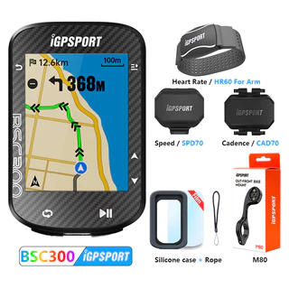 IGPSPORT BSC300 GPS Bicicleta Computador Velocímetro Sem Fio Navegação Bluetooth ANT Cadência Sensor IPX7 À Prova Dwaterproof Água