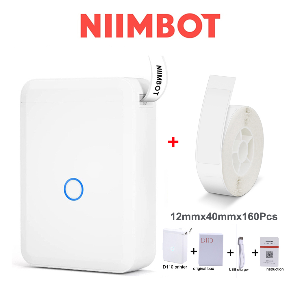 Impressora Niimbot D110 Mini Rotuladora Portátil De Rotulagem A Quente