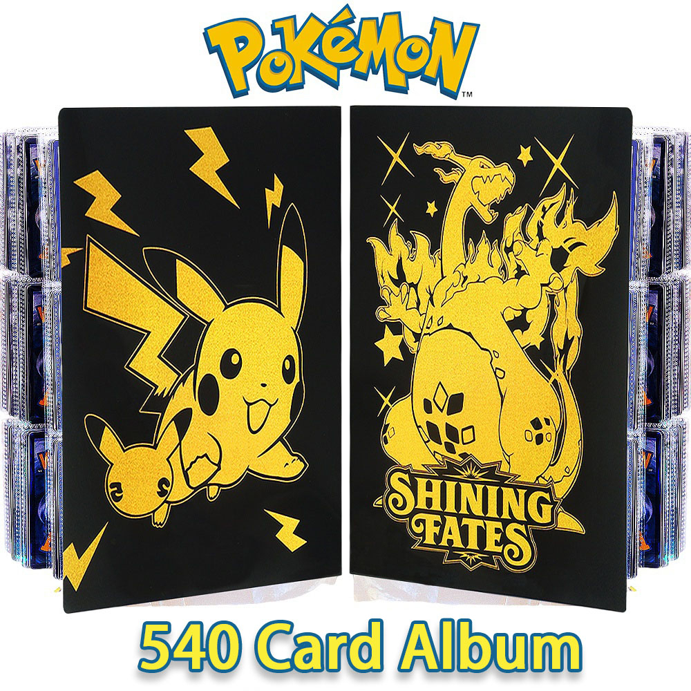 540pcs 9 Pocket Pokemon Card Album Book Pikachu Charizard Anime Coleção De Cartões De Bolso Para Crianças Presentes De Aniversário