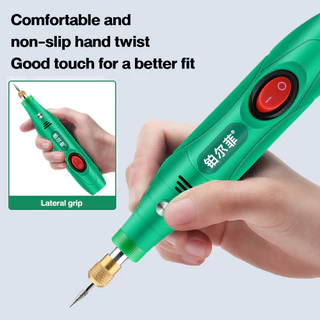 Mini Furadeira 12V Caneta Para Esculpir Elétrica De Velocidade Variável Kit De Ferramentas Rotativas Polimento De Retificação