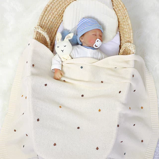 Cobertores De Verão Multiuso Baby Summer Blankets Cotton Girl Boy Stroller Nascimento Recém-Nascido Tricotado Super Macio Swaddle Infant Wrap Infantil Quilt